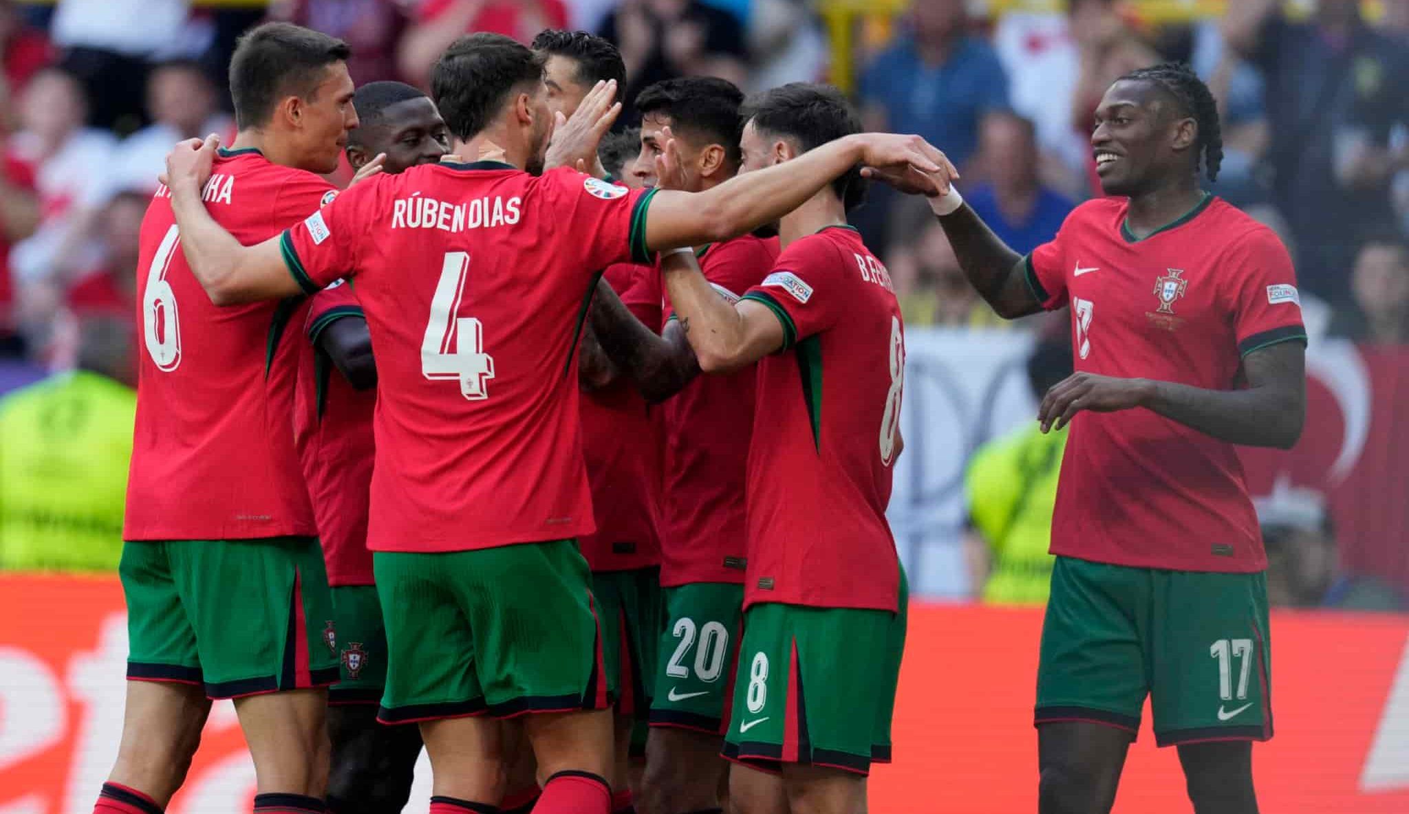 منتخب البرتغال يفوز علي الدنمارك ويتأهل لنصف نهائي دوري الأمم الأوروبية